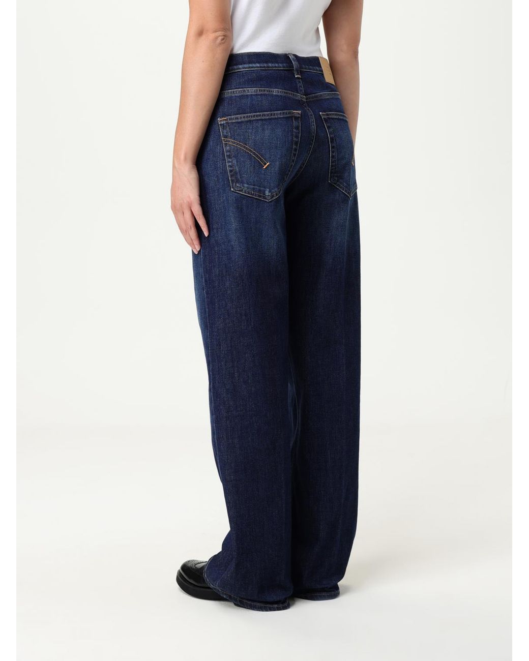 Dondup Blue Wide-Leg Jeans
