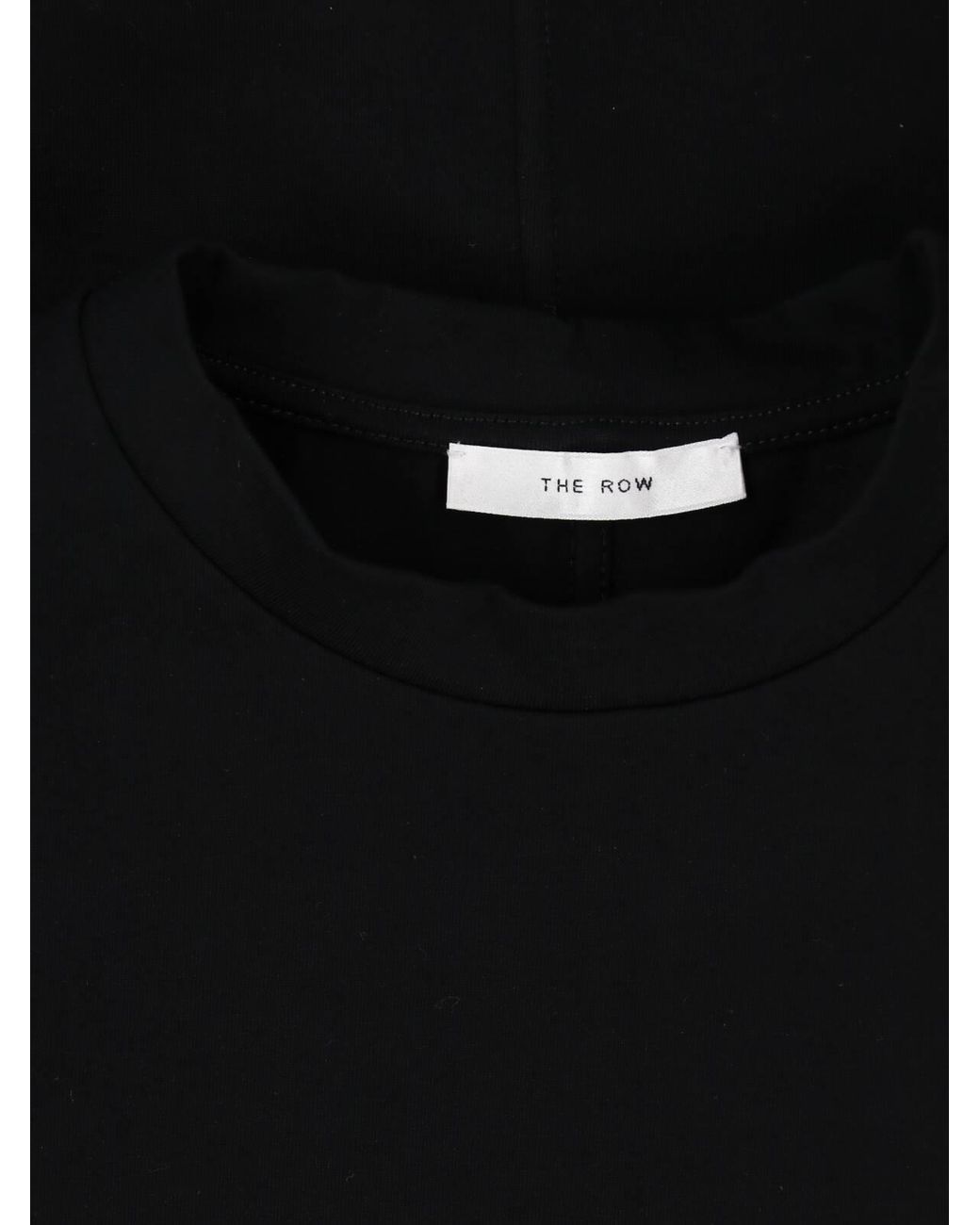 The Row Black Crewneck T-Shirt