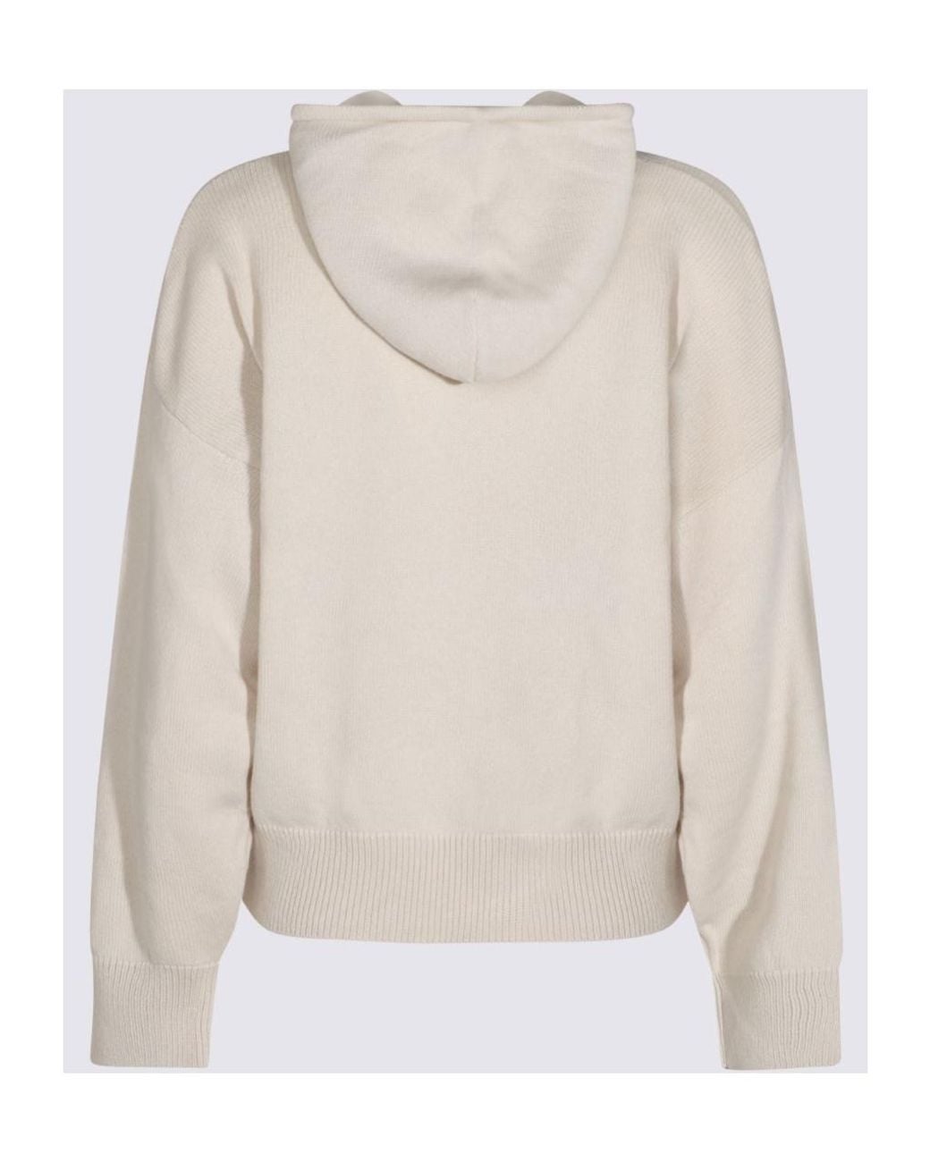 Antonelli Natural Ribbed Hem Hooded Sweater