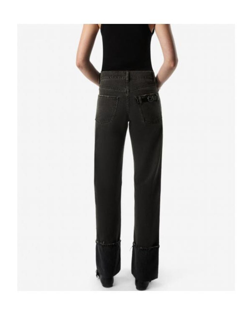 Coperni Black Turn Up-Hem Jeans