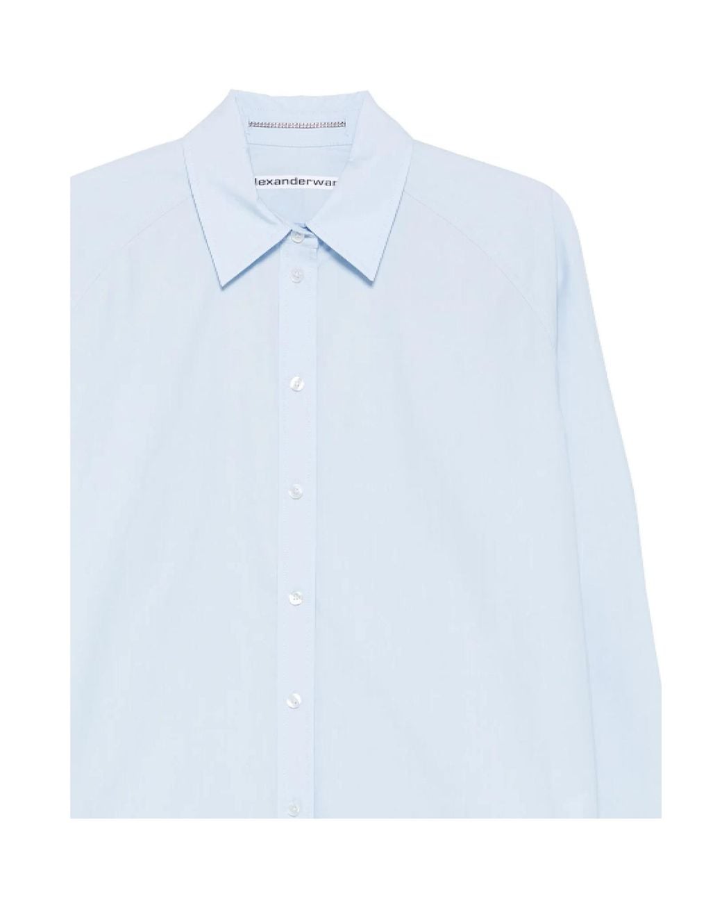 Alexander Wang Blue Long-Sleeved Oversized Shirt