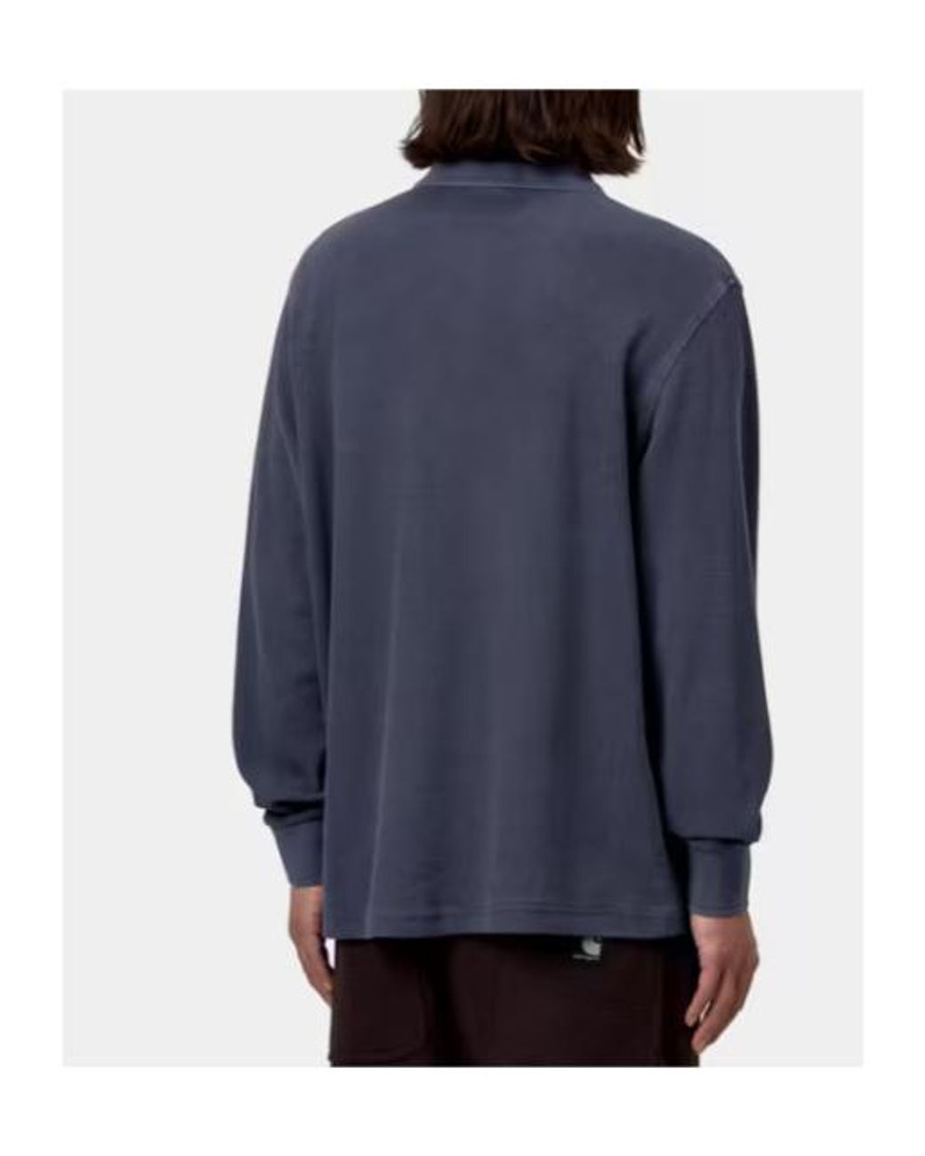 Carhartt Blue L/ Waffle Rugby Shirt for men