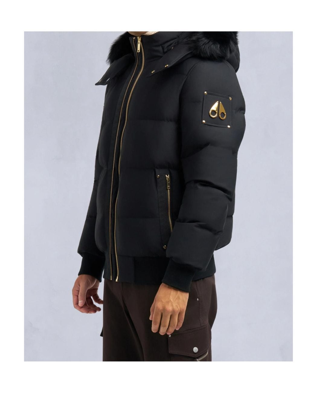 Moose Knuckles Black Padded Jacket for men