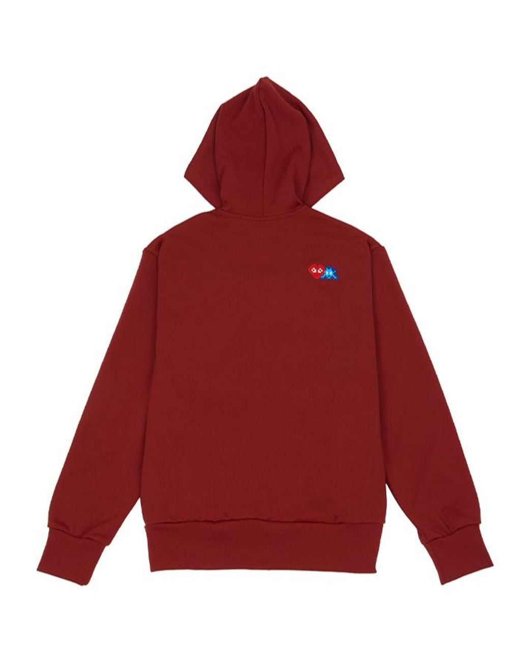COMME DES GARÇONS PLAY Red X Invader Pixelated-Heart Hoodie for men