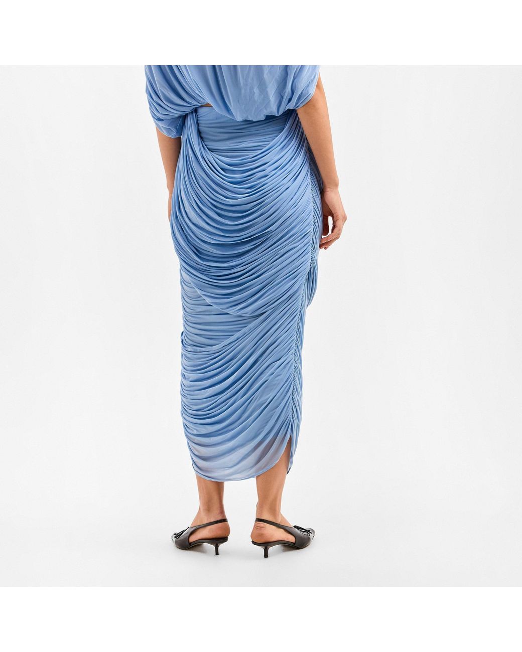 Magda Butrym Blue Midi Skirt