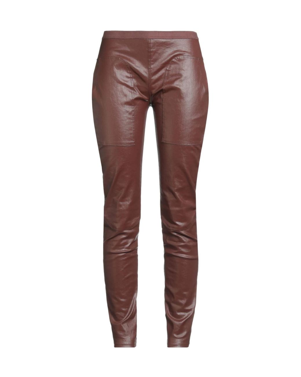Rick Owens Brown Colored Stretch Jeans