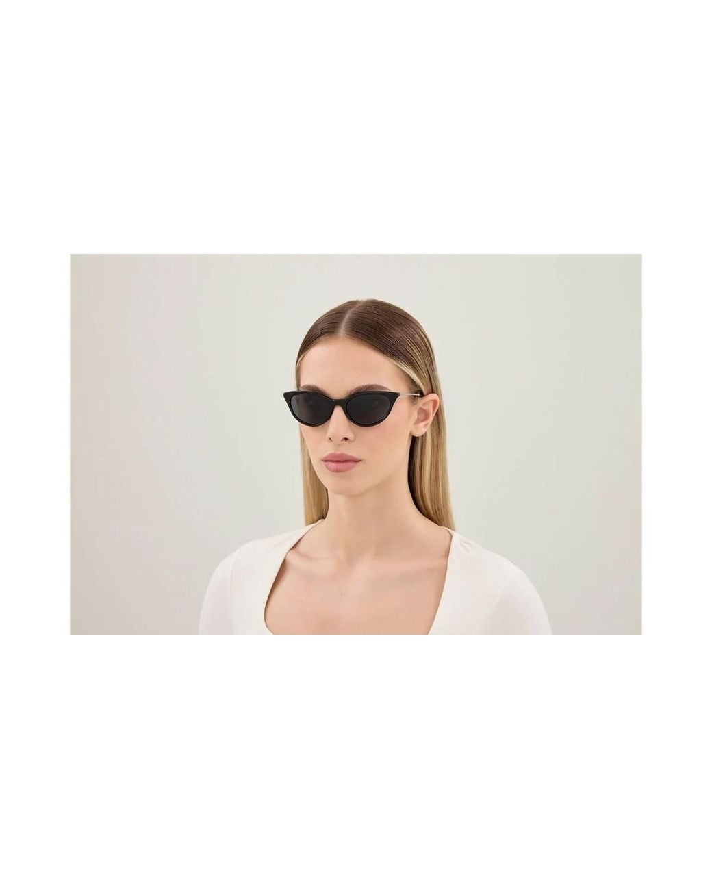 Saint Laurent Black Sl 932 Cat-Eye Frame Sunglasses