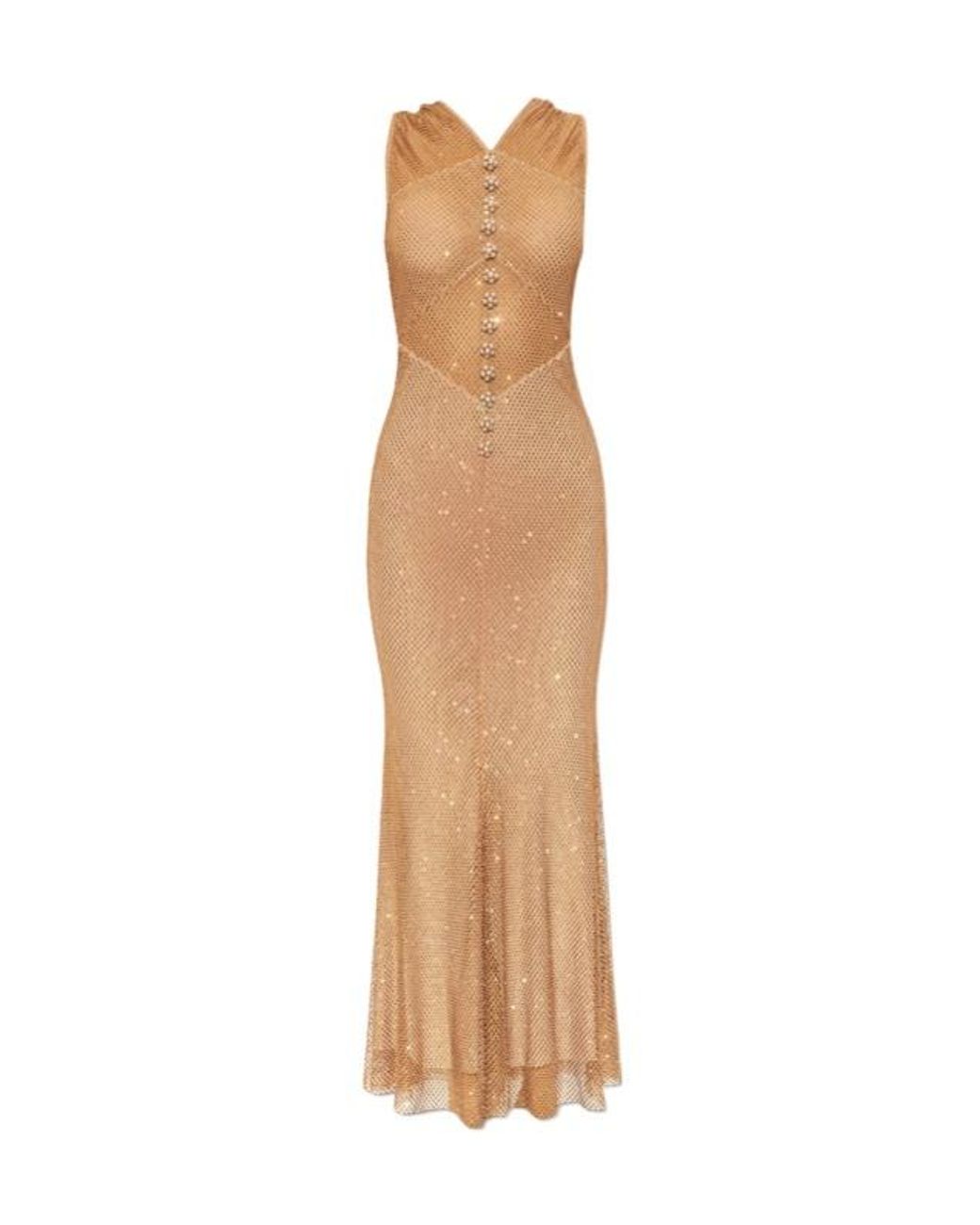 Self-Portrait Natural Sleeveless Dress