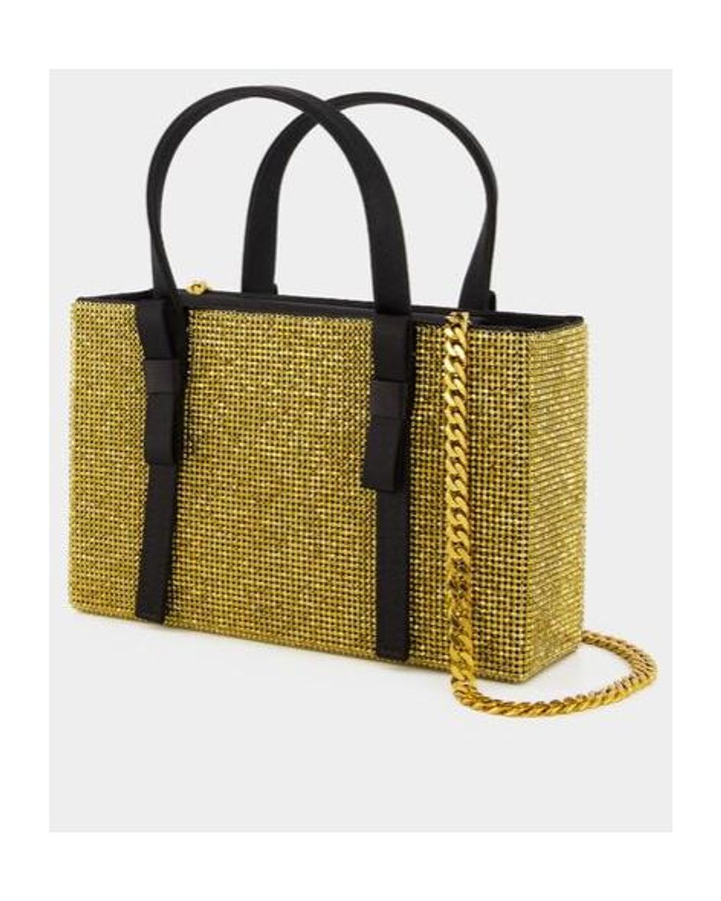 Kara Green Mesh Chain Tote Bag