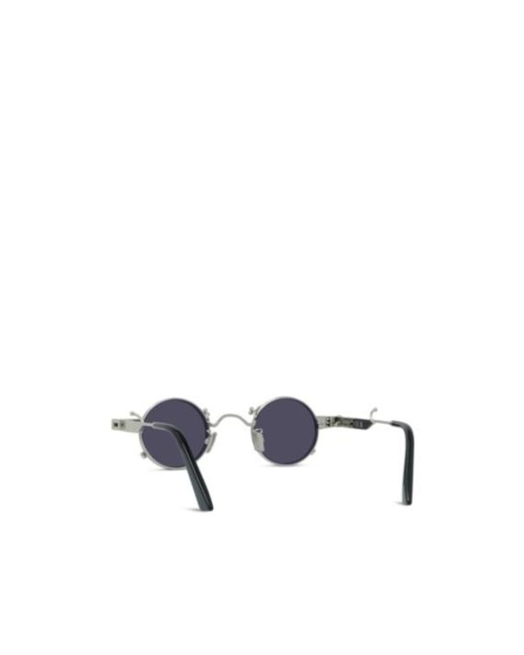 KENZO White Round Frame Sunglasses for men