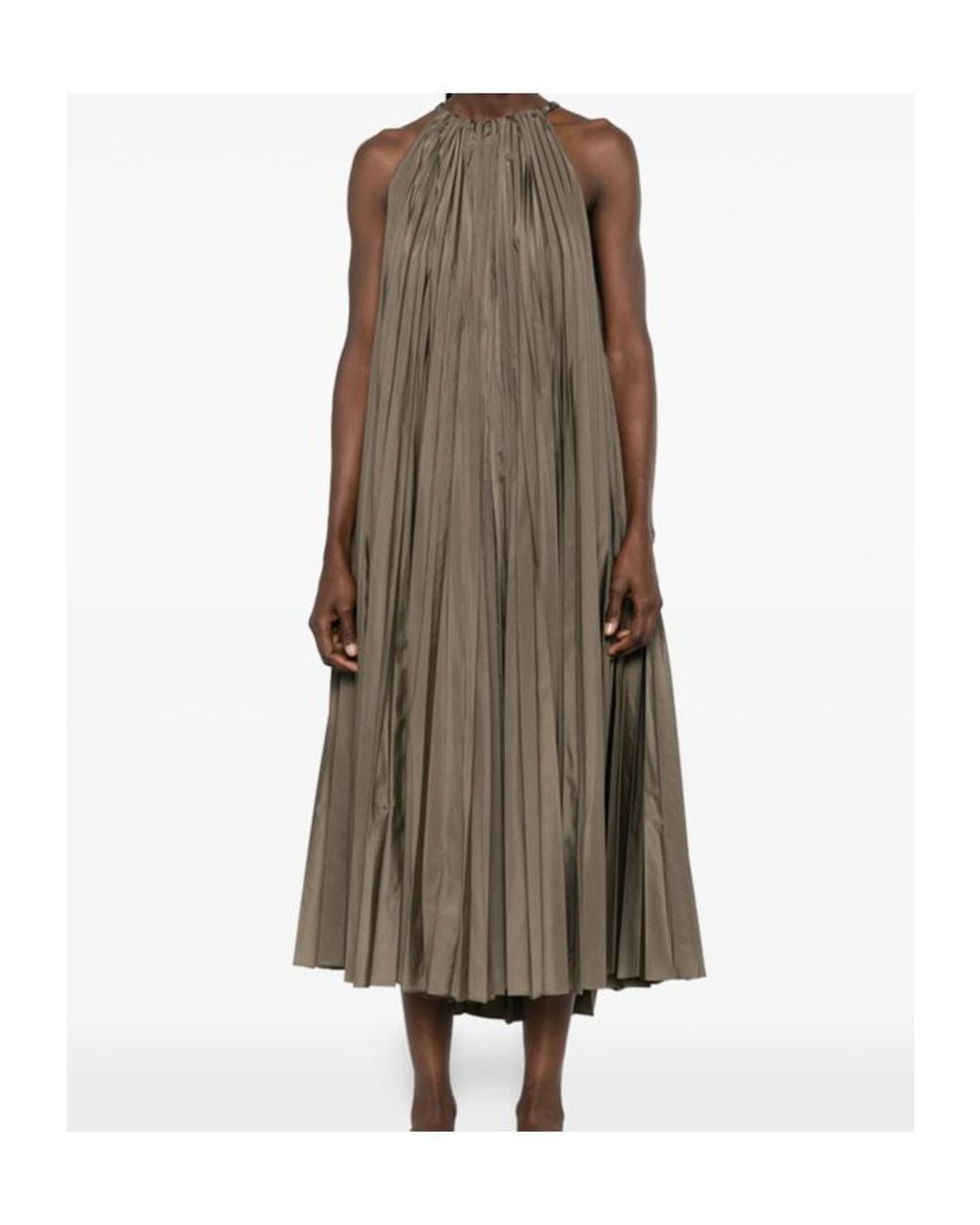 Max Mara Brown Sleeveless Dress