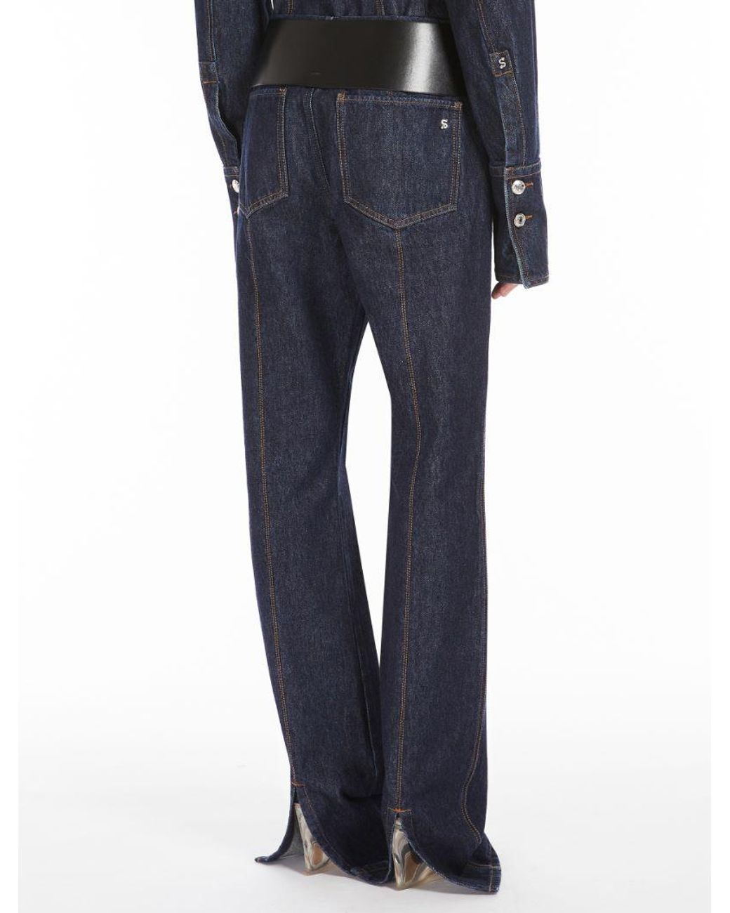 Sportmax Blue Aligi1234 Straight Leg Jeans