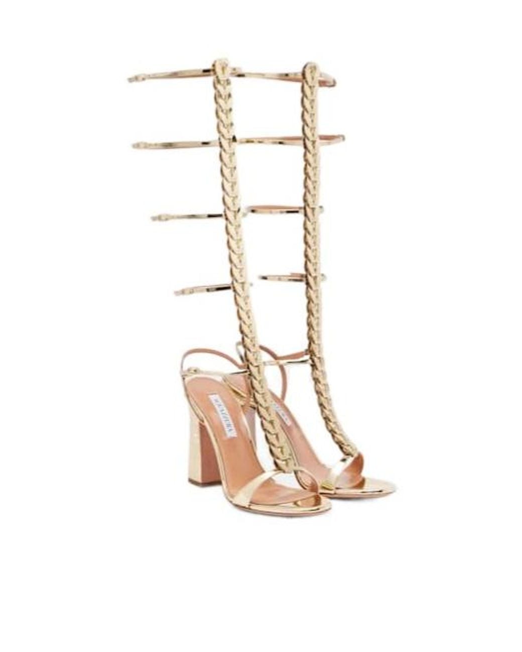 Aquazzura White Destiny Gladiator 105 Sandals
