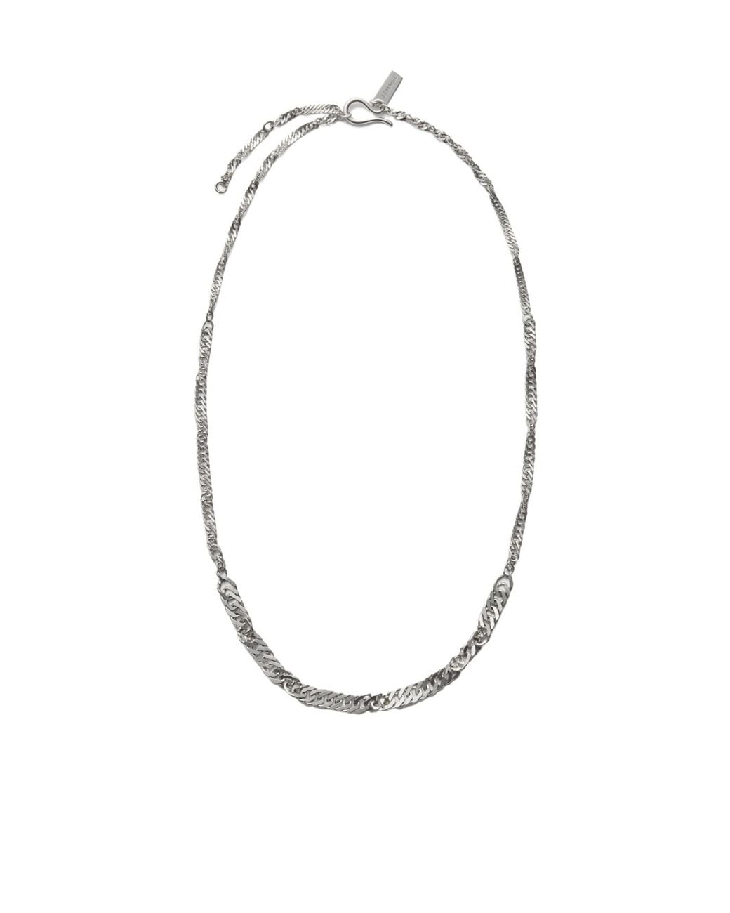 Lemaire Metallic Twisted Chain Necklace for men