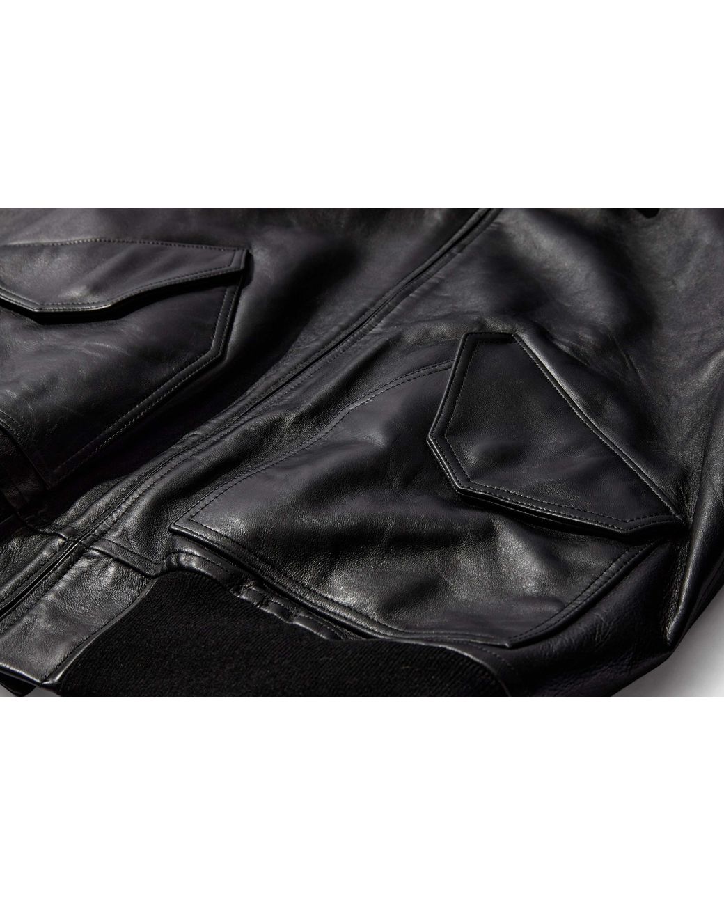 A.PRESSE Black Cwu-45 Flight Leather Jacket for men