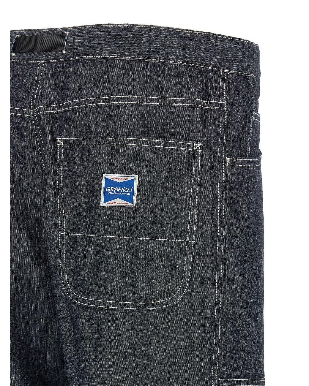 Gramicci Gray Double Knee Straight-Leg Jeans for men