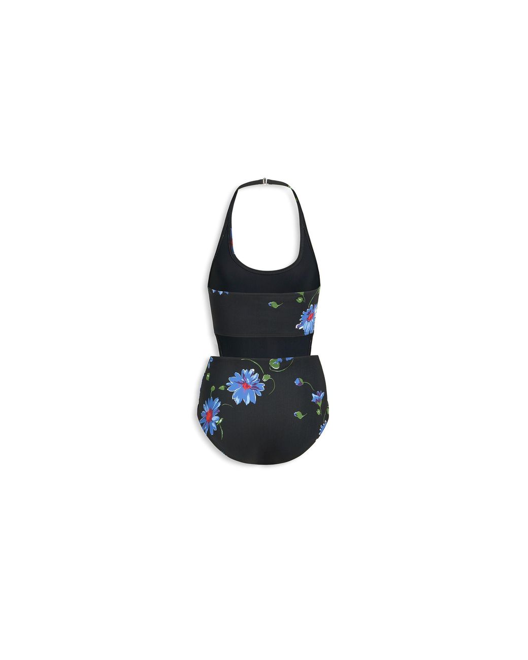 Alaïa Black Alaïa Cut-Out Floral One-Piece Swimsuit