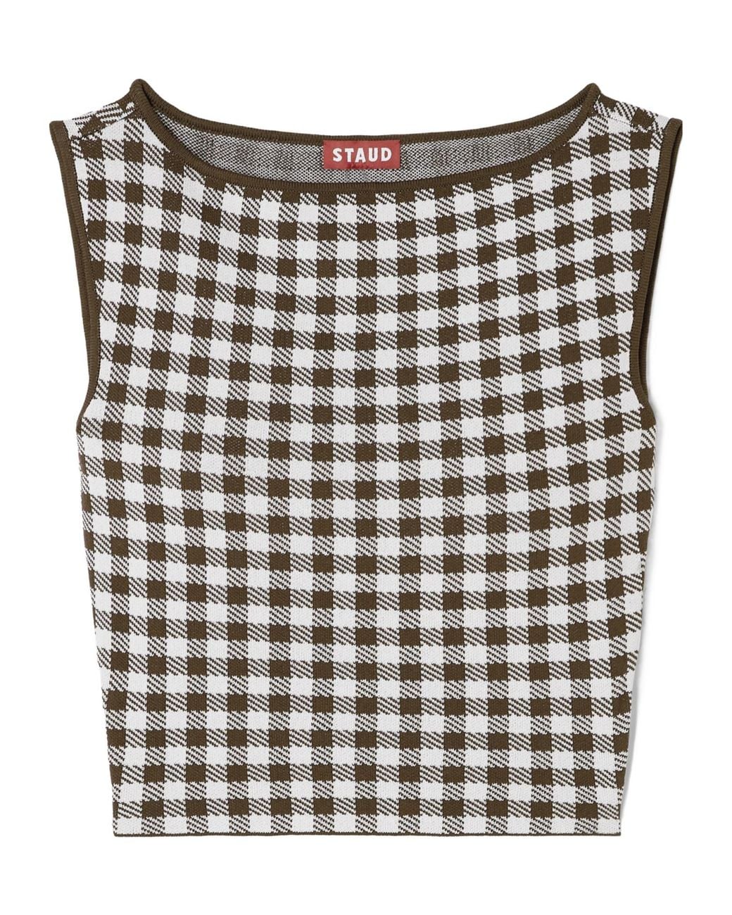 Staud Black Square-Necked Vest