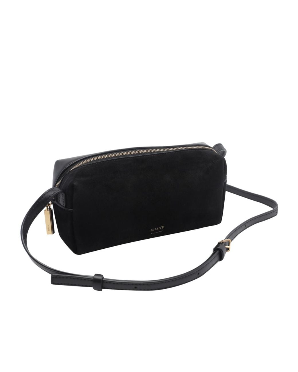 Khaite Black Zip Small Shoulder Bag