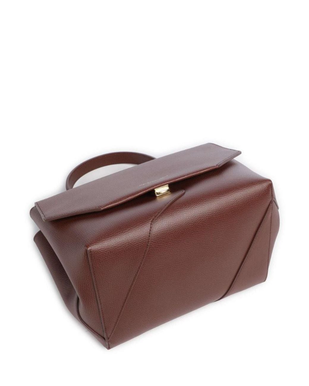 Emporio Armani Brown Leather Tote Bag