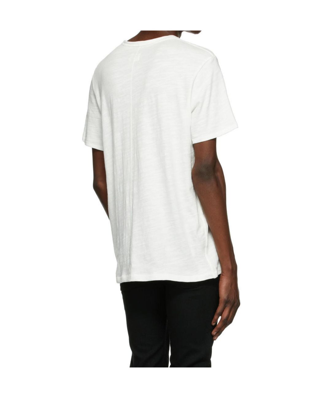 Rag & Bone White T-Shirt With Round Neck And Short Sleeves for men