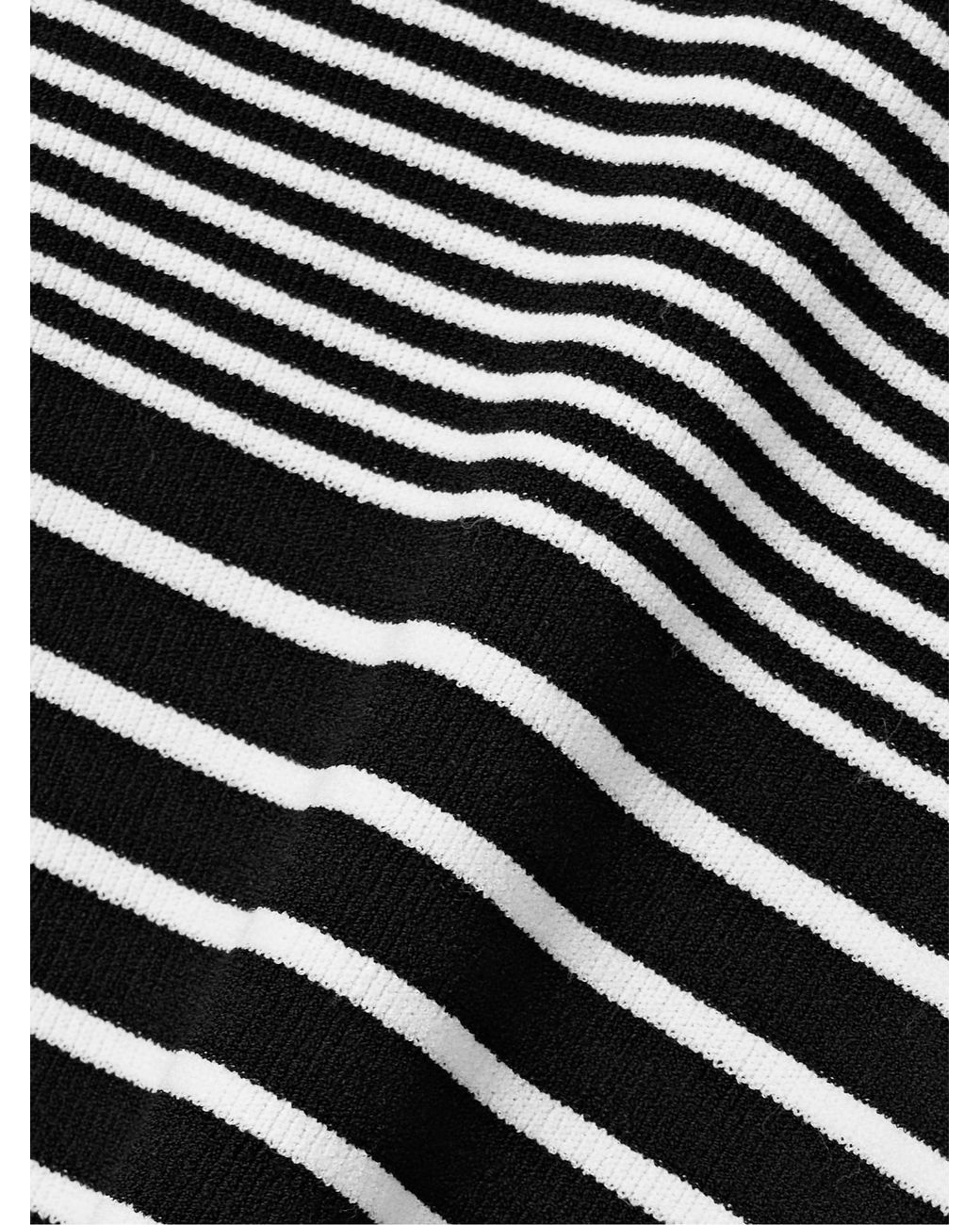 Proenza Schouler Black Roberts Striped Stretch-Knit Tank