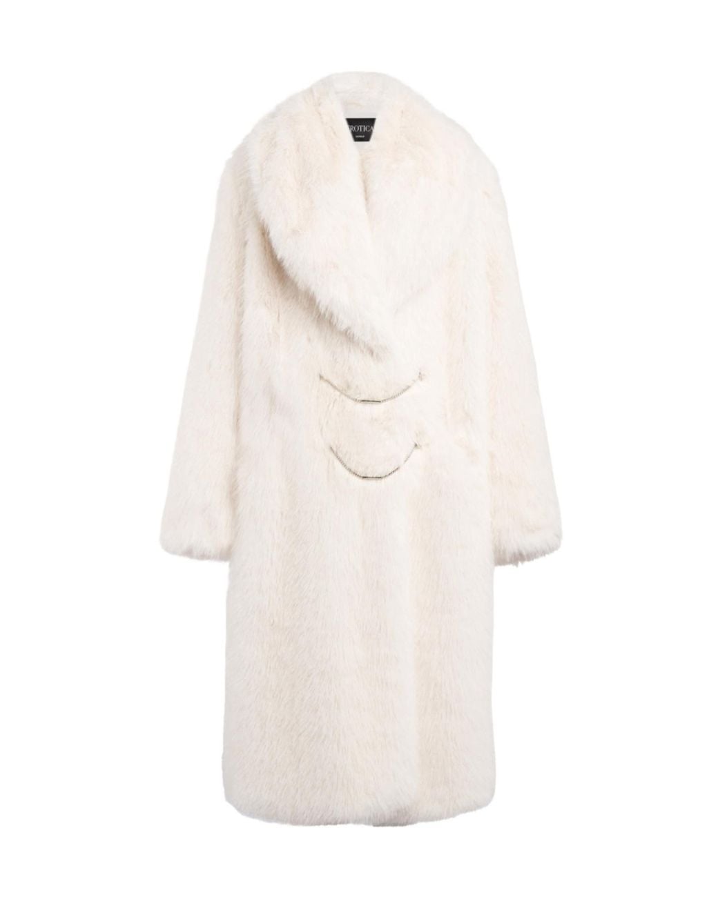 Dondup White Long-Sleeved Coat