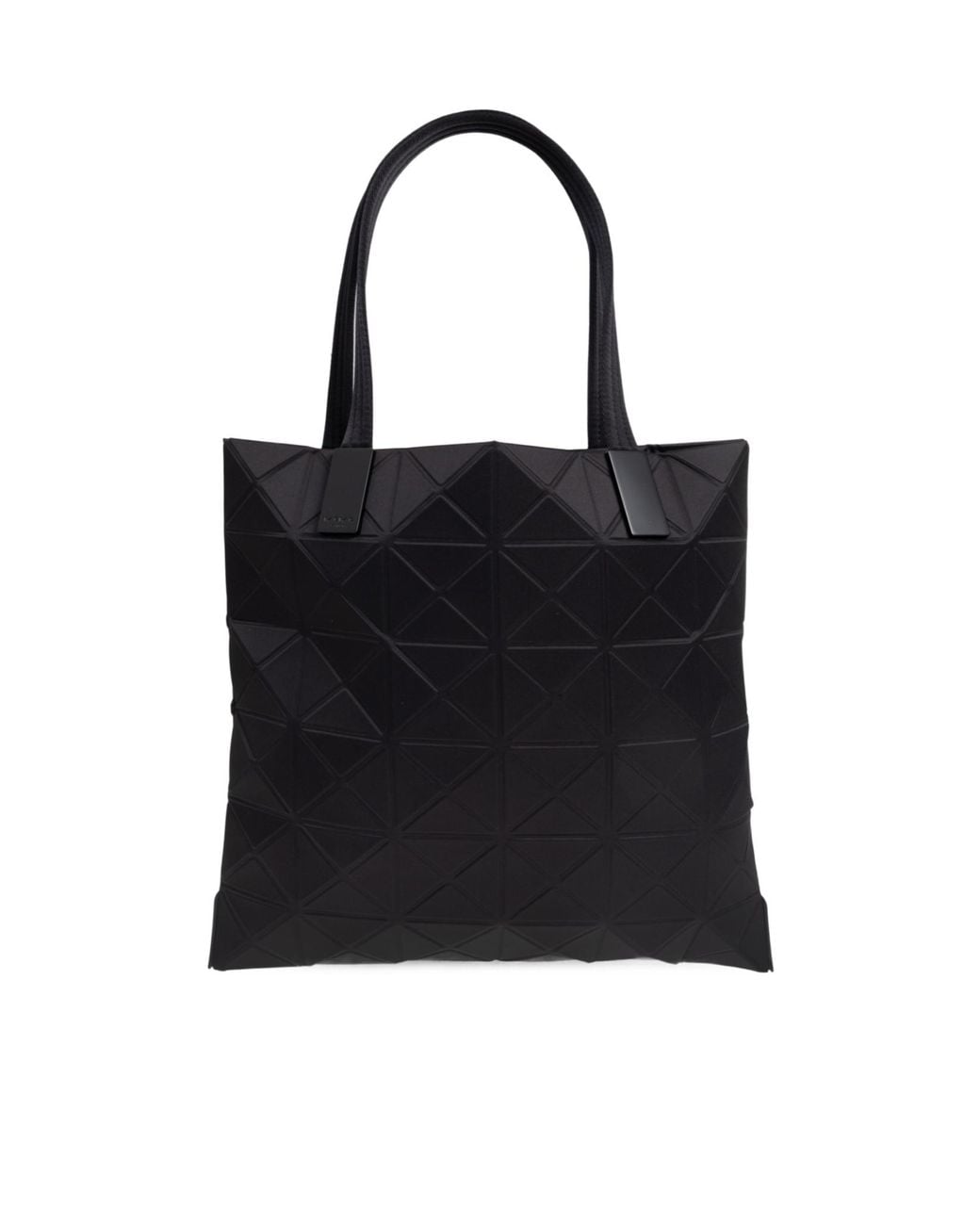 Issey Miyake Black Track Geometric-Pattern Tote Bag