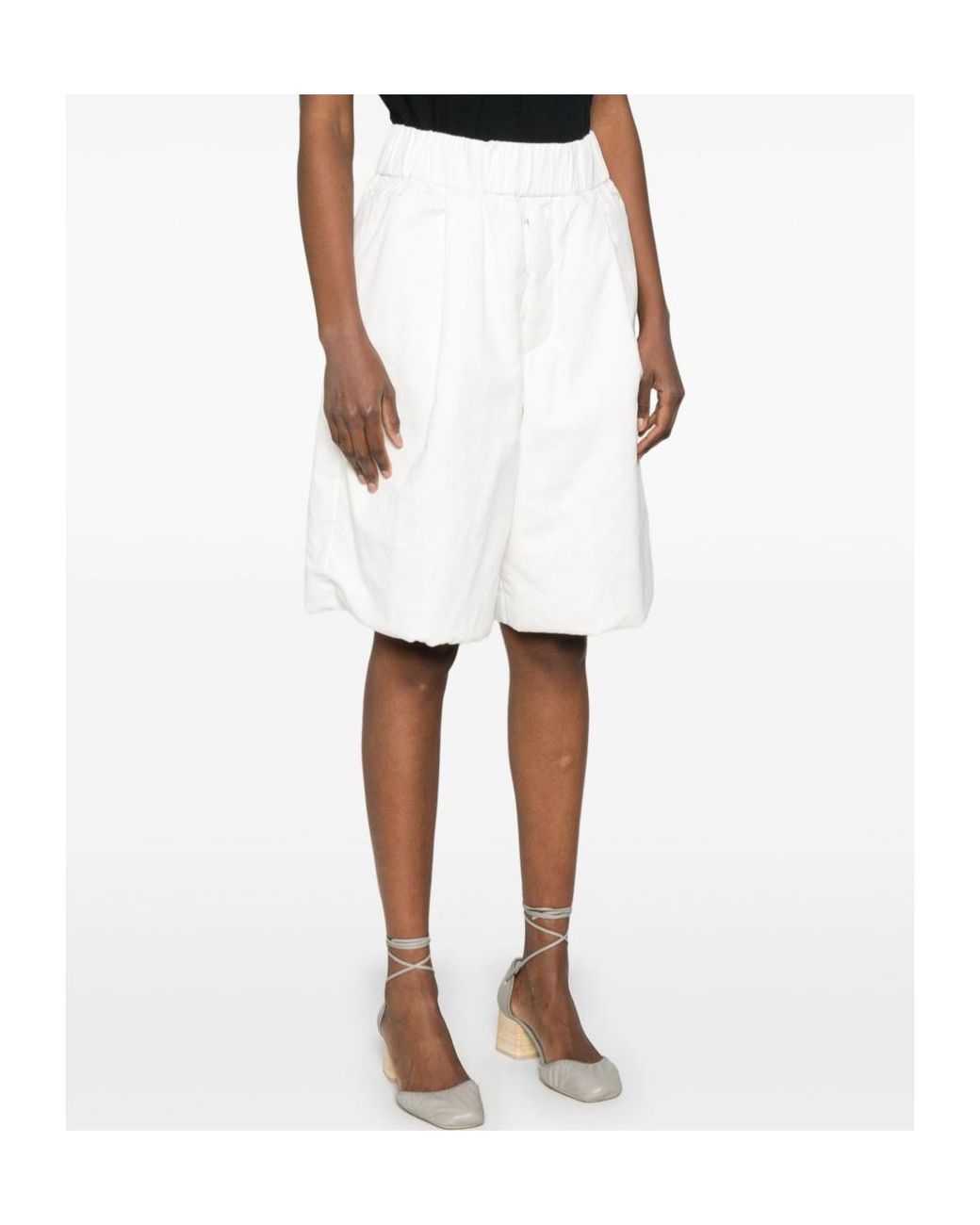 Dries Van Noten White Plato Shorts for men