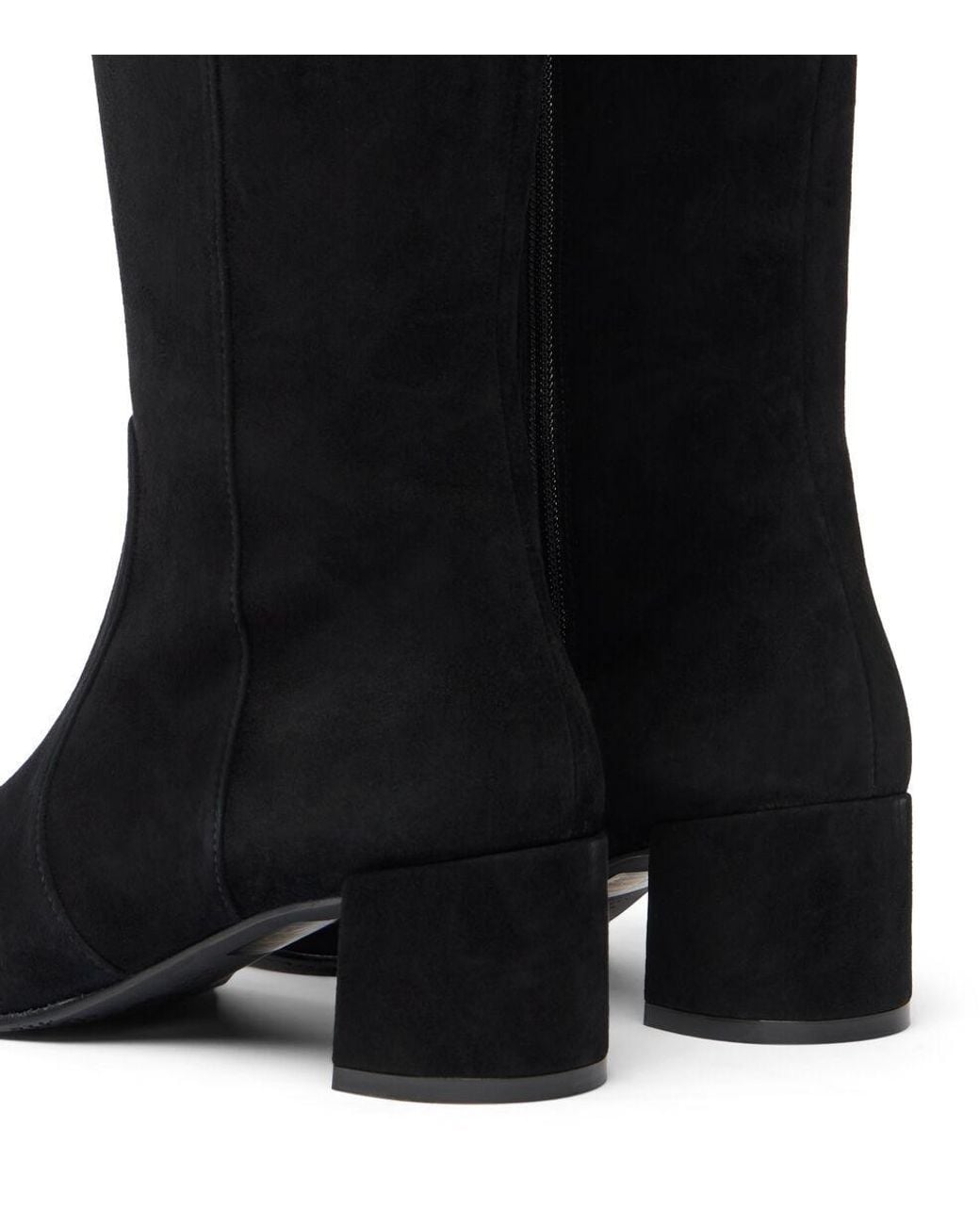 Stuart Weitzman Black Zipper Boots