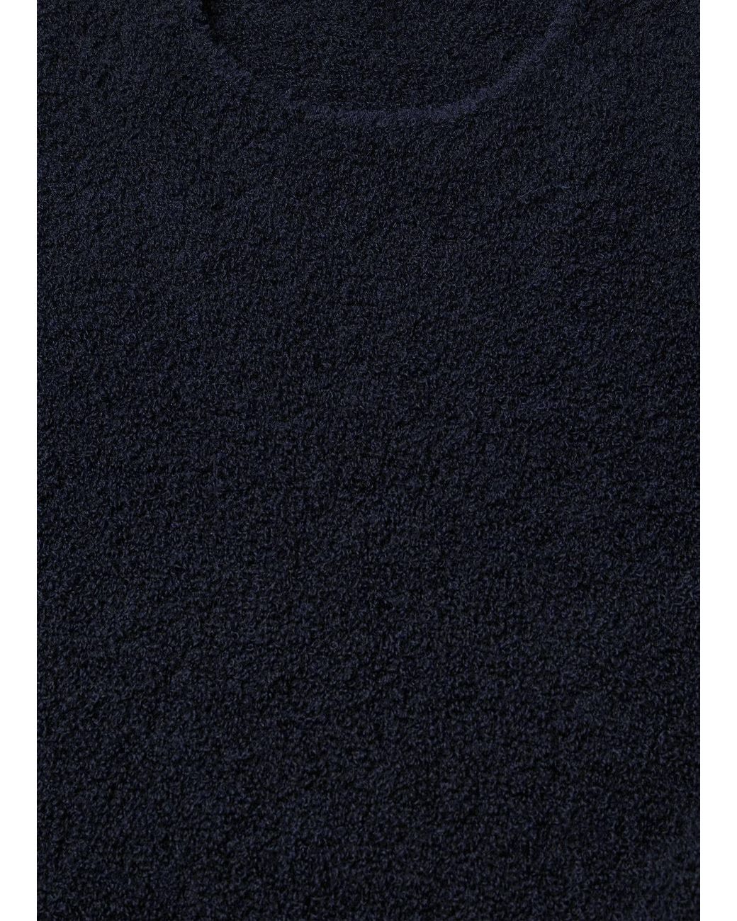 Loro Piana Blue Bubble Sleeve Knitted Dress