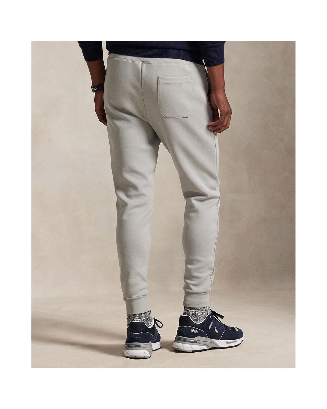 Polo Ralph Lauren Gray Logo Embroidered Sweatpants for men