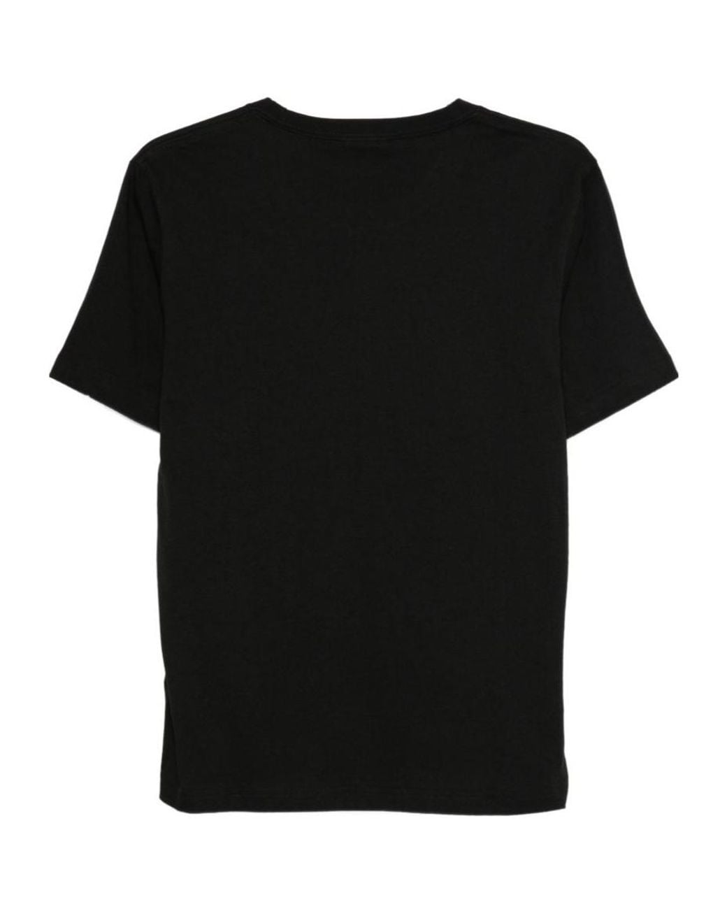 Paul Smith Black Logo-Print Cotton T-Shirt for men