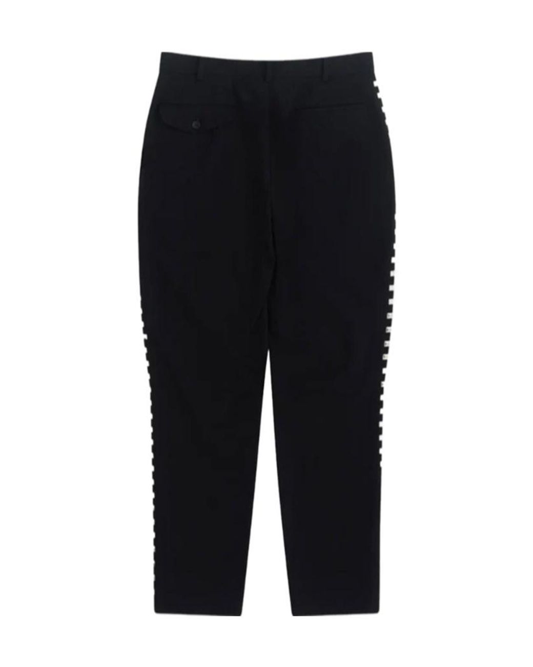 Comme des Garçons Black Studded Casual Trousers for men
