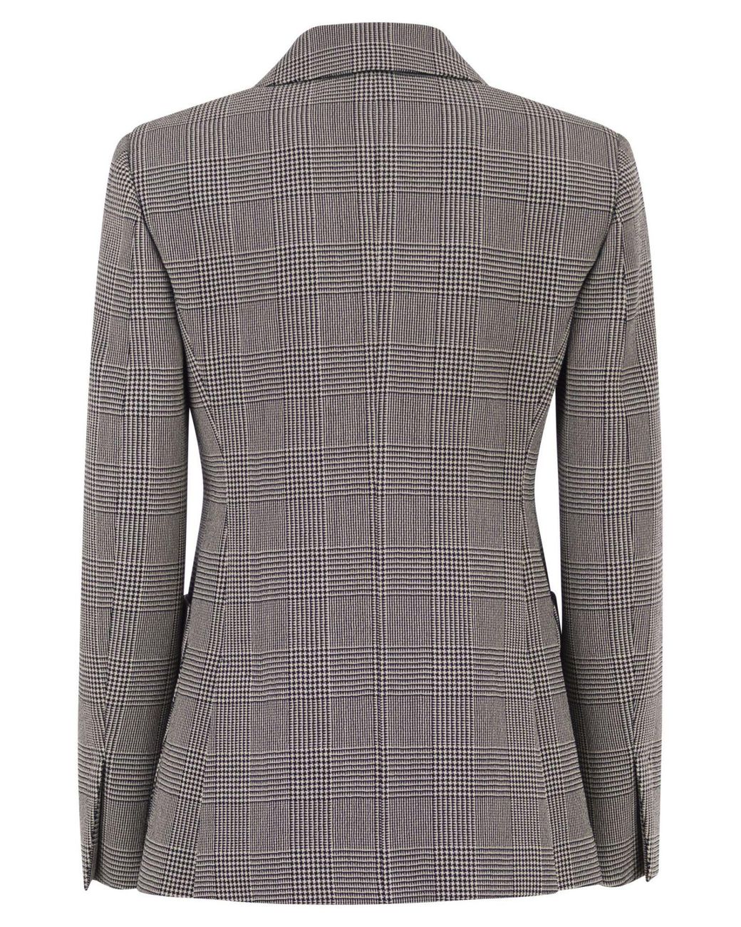 Max Mara Gray Mxmaccordo Double Breasted Prince Of Wales Blazer