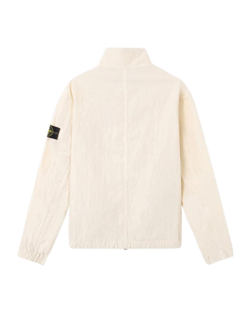 Stone Island Natural Stand-Collar Zip Jacket for men