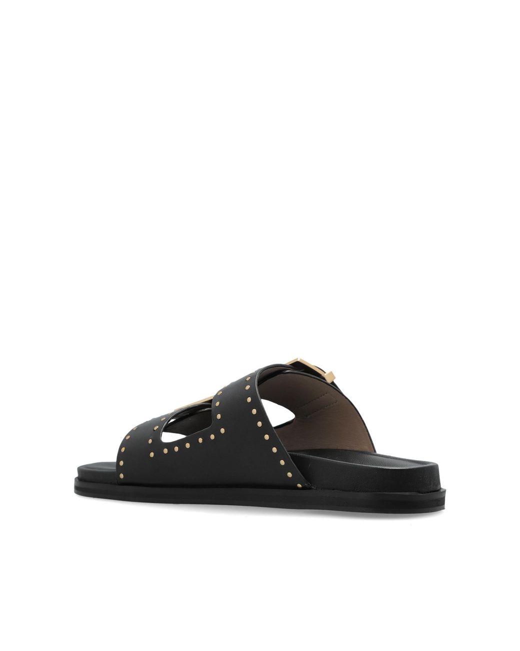 AllSaints Black Magda Buckled Sandals