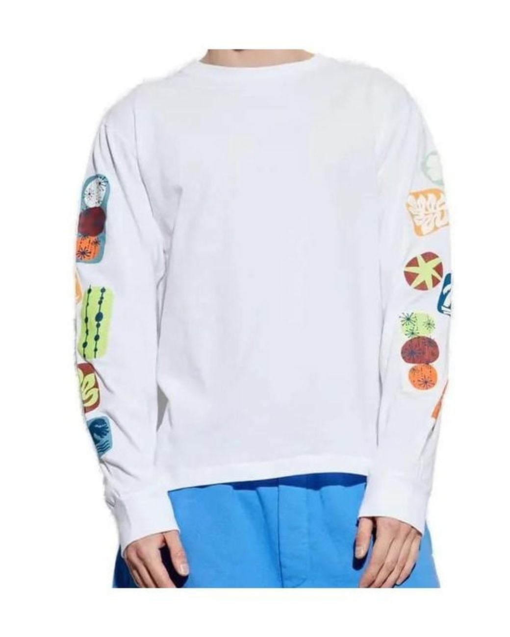 DSquared² Blue Summer Lovers Loose Fit Printed T-Shirt for men