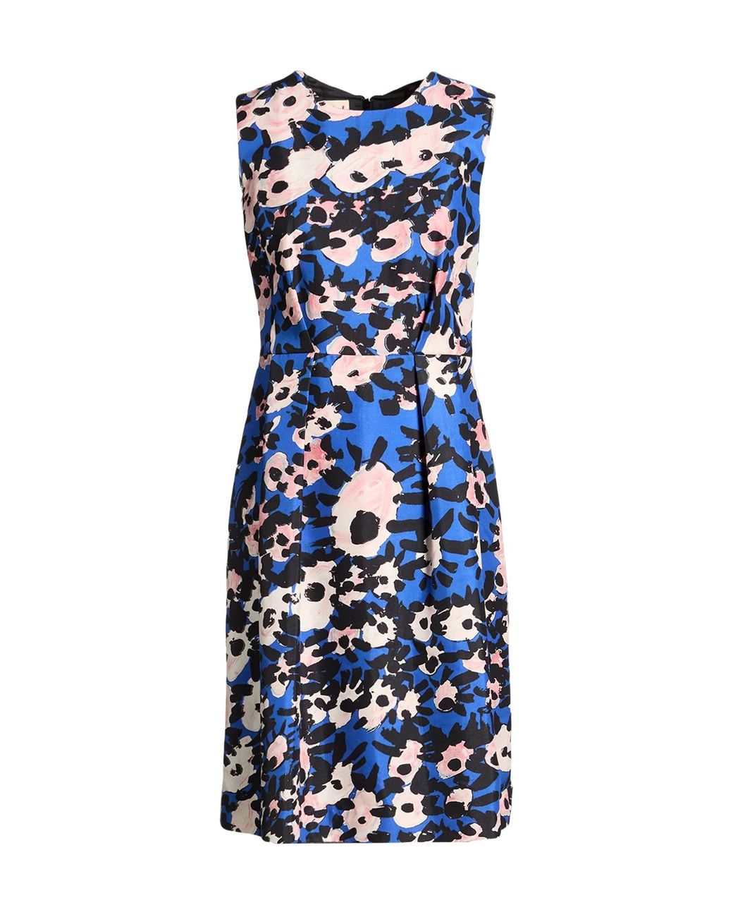 Marni Blue Midi Dress Cotton, Silk