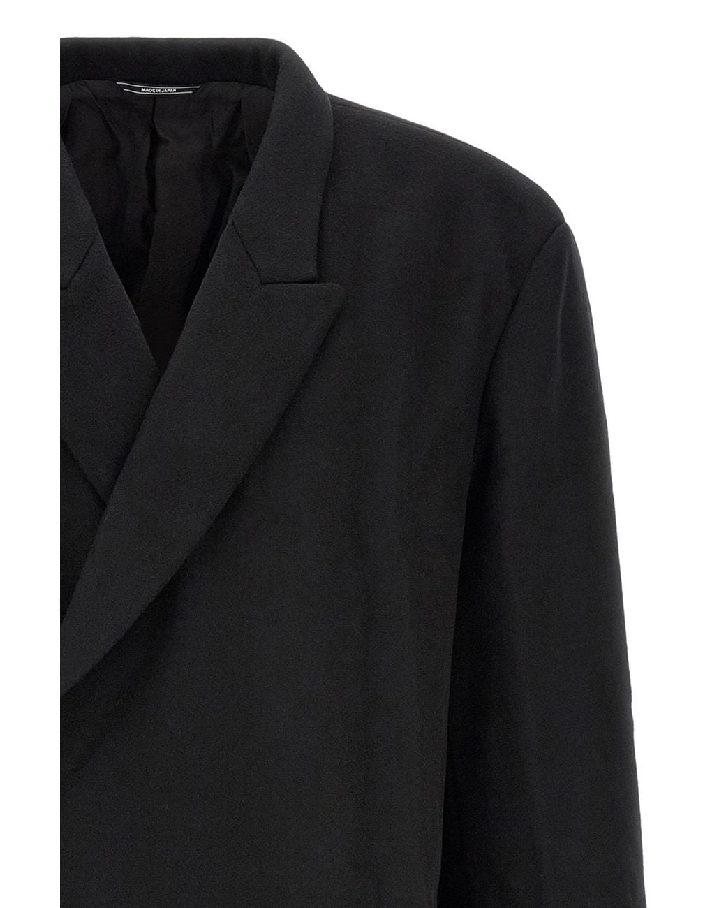 Kiko Kostadinov Black Epelde Oversized Coat for men