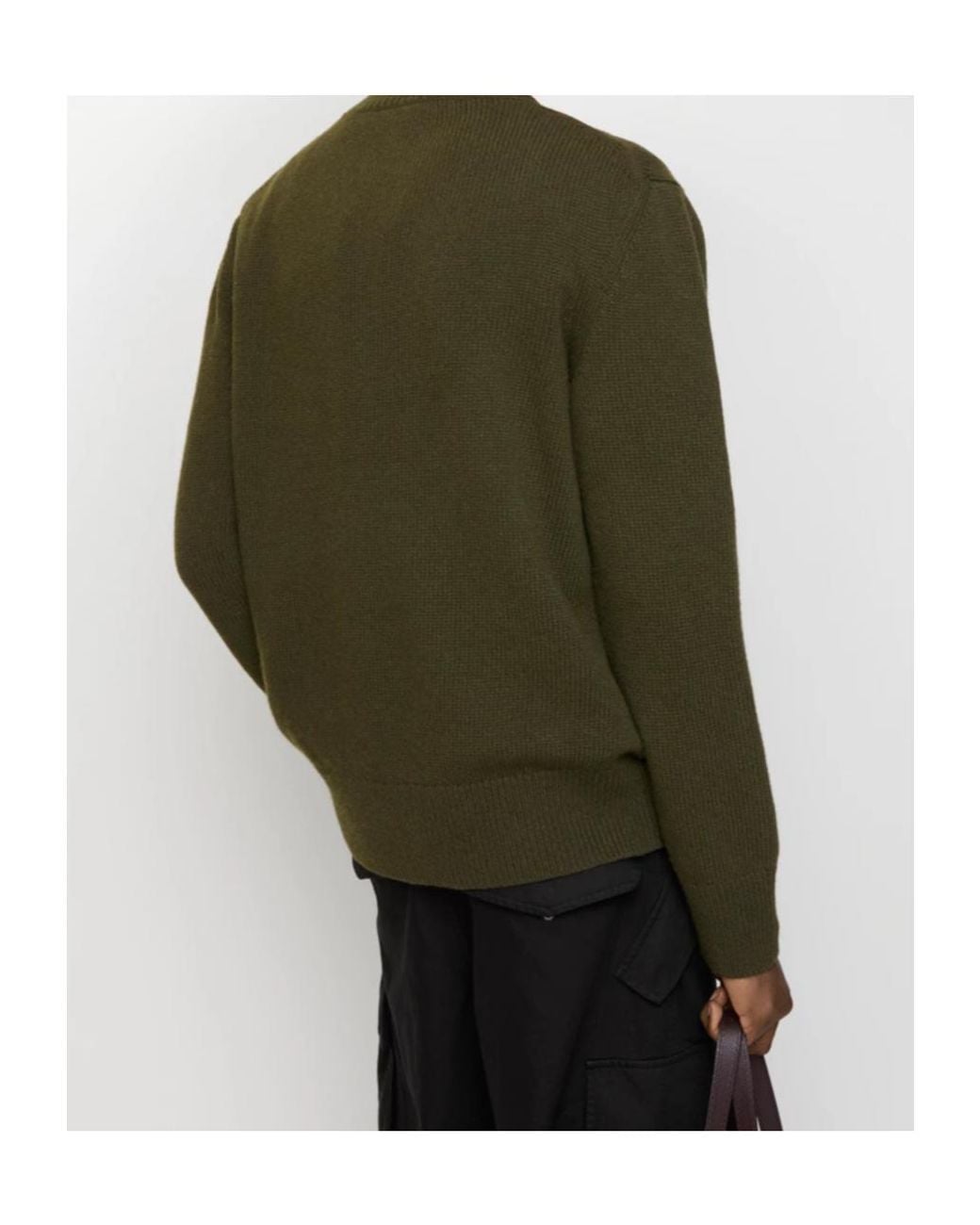 Burberry Green Wool-Cashmere Ekd Sweater for men