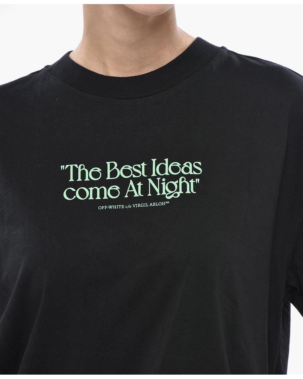 Off-White c/o Virgil Abloh Black Slogan-Print Short-Sleeve T-Shirt