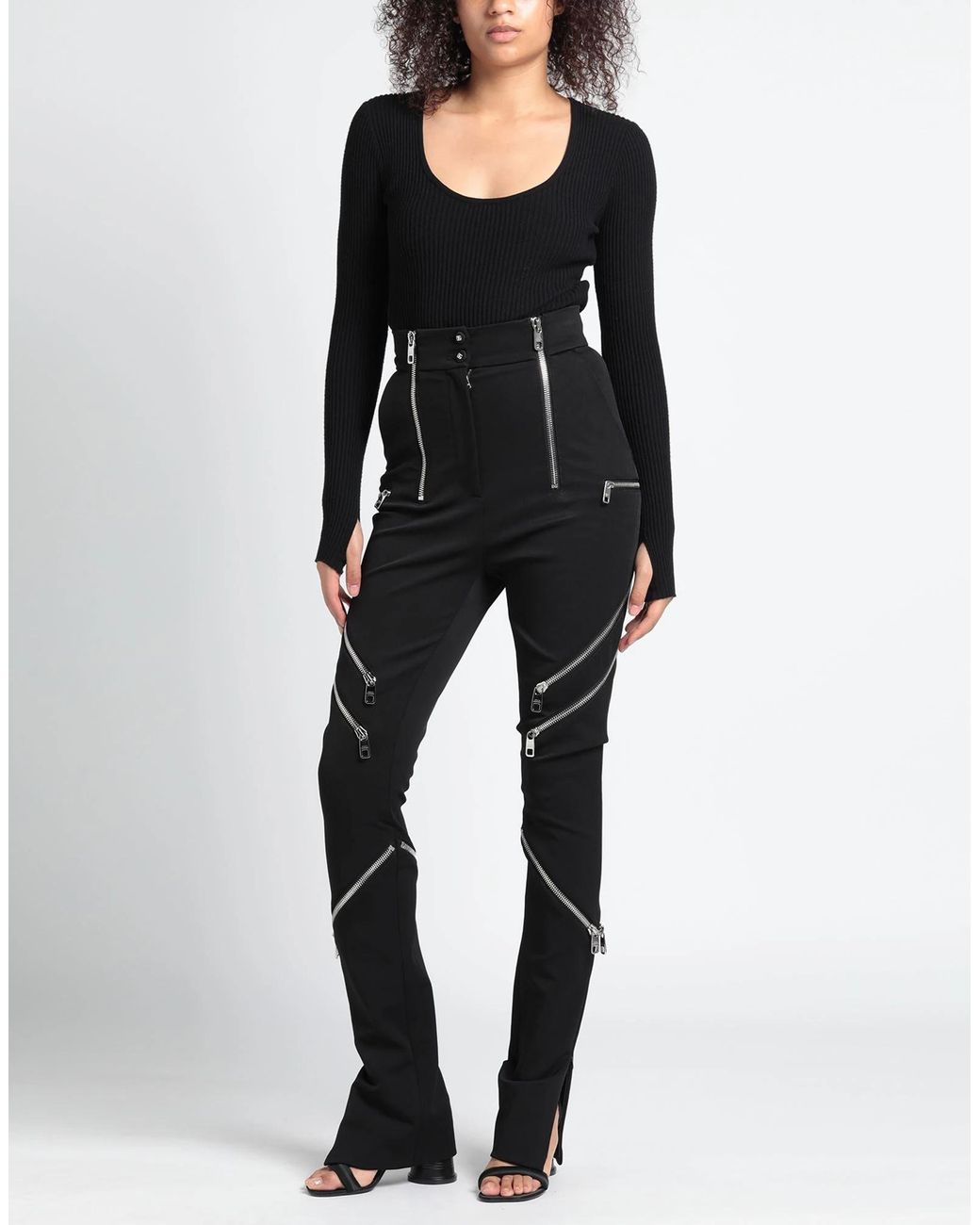 Dolce & Gabbana Black Casual Trouser