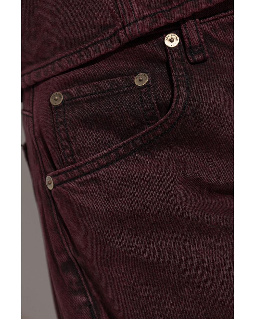 Rag & Bone Purple Wide Leg Jeans