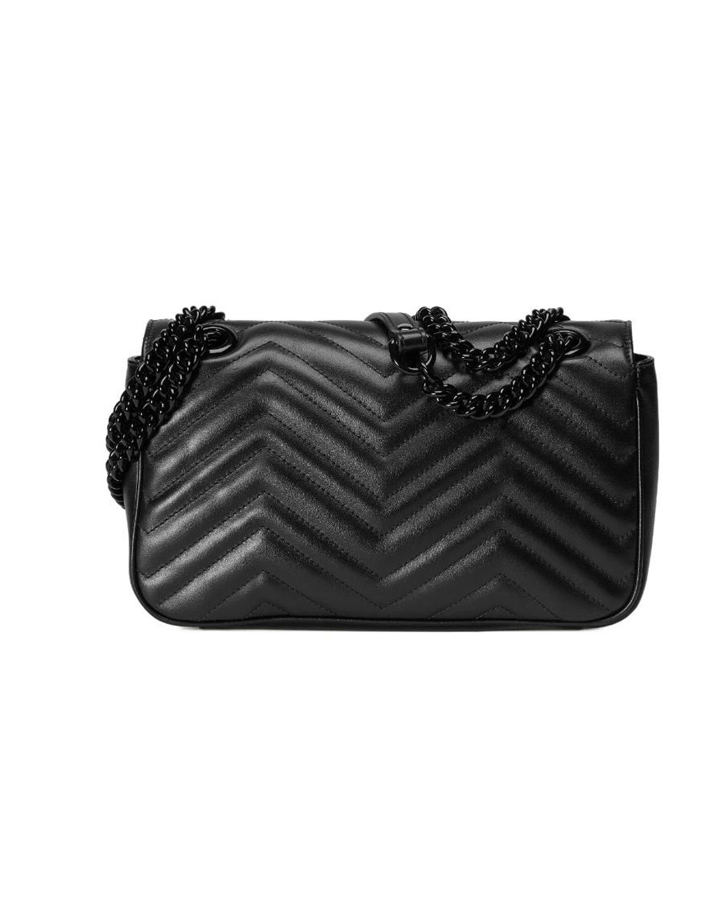 Gucci Black Gg Mormont Quilted Small Shoulder Bag