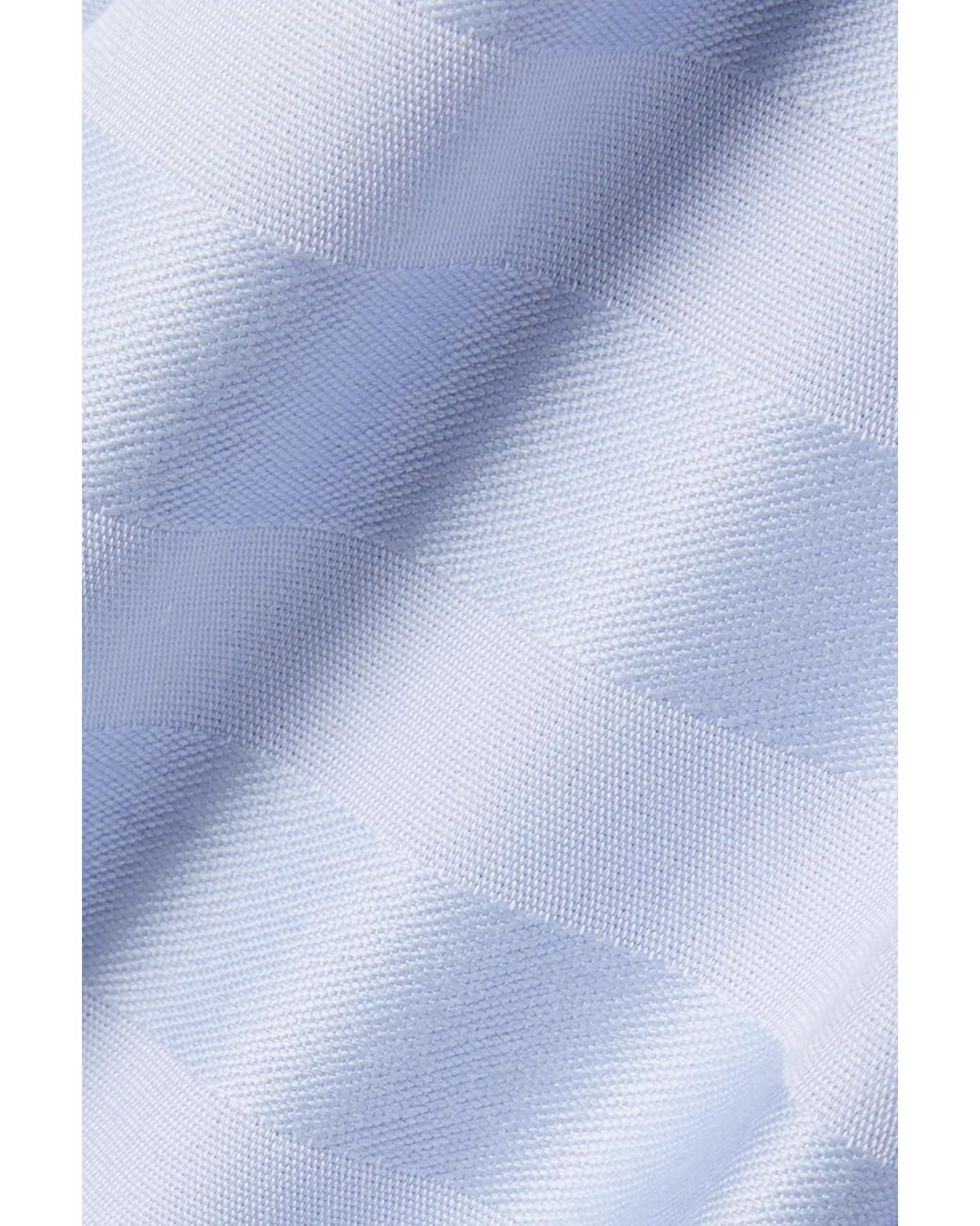 Thom Browne Blue Logo Patch Long-Sleeved Shirt