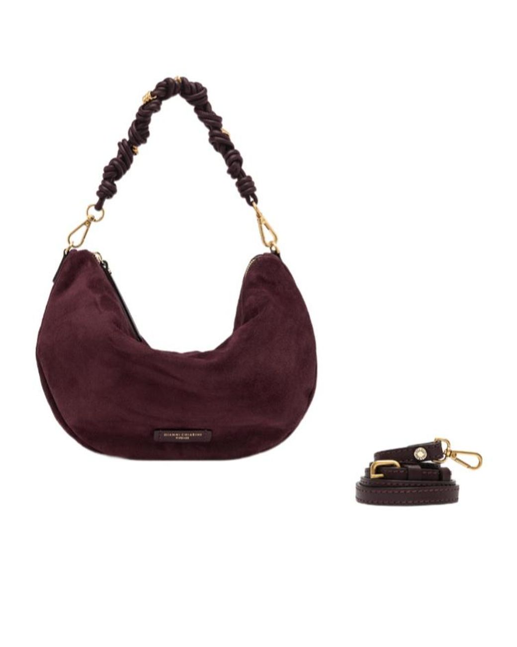 Gianni Chiarini Purple Cleo Shoulder Bag