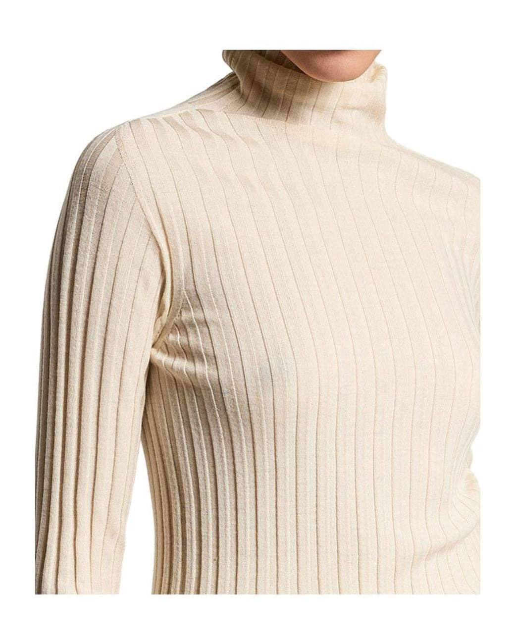 Peserico Natural Roll-Neck Long Sleeved Jumper