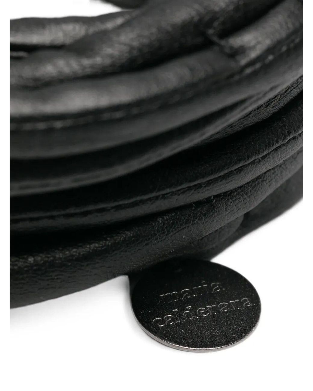 Maria Calderara Black Multi-Strand Cuff Bracelet