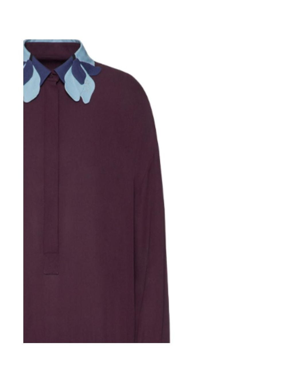 Valentino Purple Pleated Dress